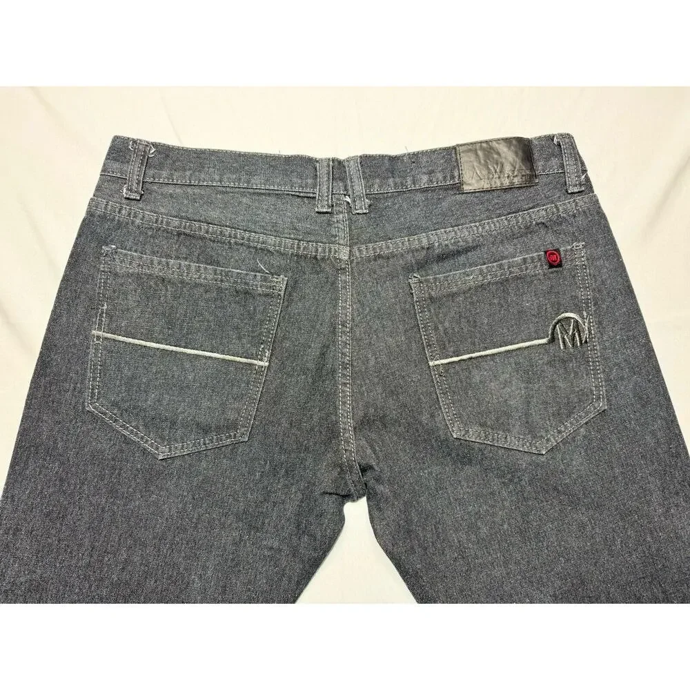 Mecca Men's Dark Wash Straight Leg‎ Blue Denim Jeans - Size 36x29*